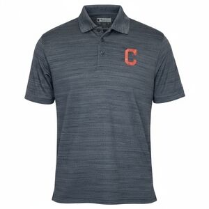 Cleveland Guardians (Indians) MLB Gray Heather Polo Shirt Medium  Genuine Merch